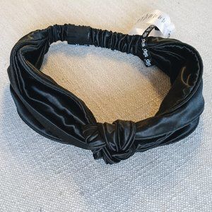 slip silk knotted headband